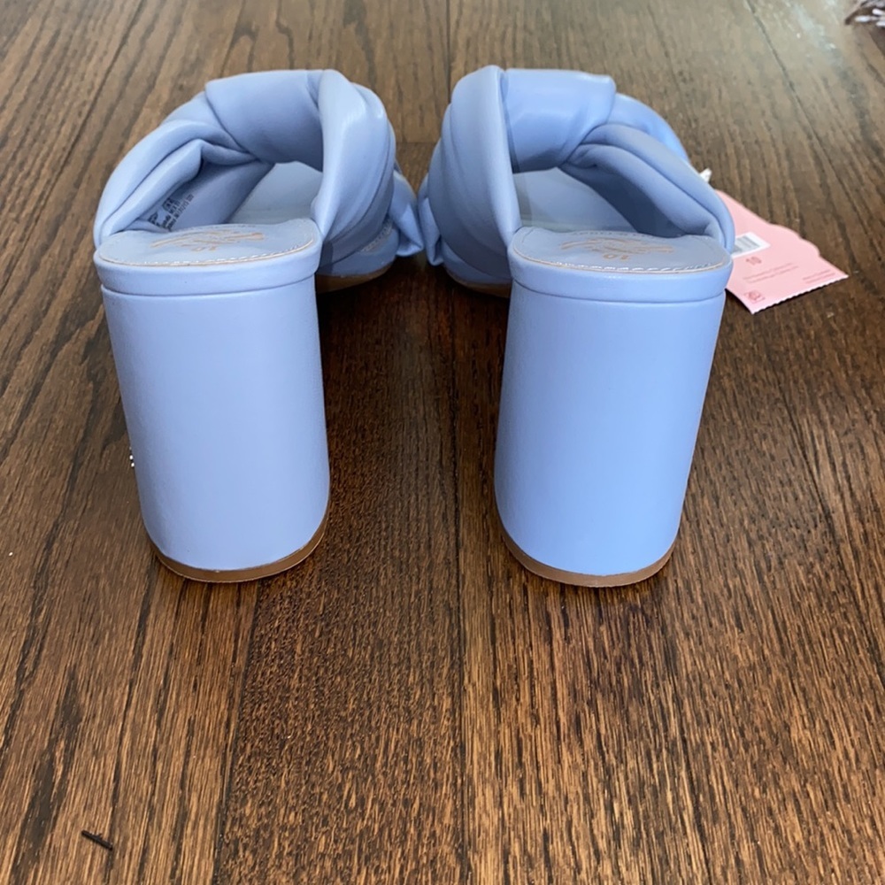 NWT Sam & Libby Periwinkle Jovanna Sandals With Block Heel Size 10 - Picture 5 of 8